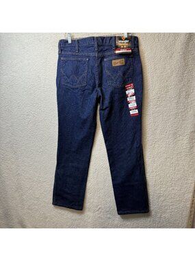 Wrangler A001 Mens Flame Resistant Slim Fit Jeans 31x30 CAT 2 NFPA 2112 Denim